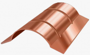 Планка конька круглого R110х2000 (AGNETА Copper/Медный) 0,50