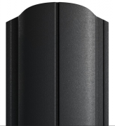 Штакетник металлический МП ELLIPSE-O 19х126 (PURMAN 9005 Черный) 0,5 под заказ