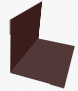 S - Планка угла внутреннего 115х115х2000 (8017) Коричневый шоколад