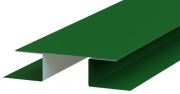 S - Планка стыковочная сложная д/мет сайдинга 65*2000 (6002) Зеленый лист