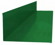 S - Планка примыкания верхняя 250х147х3000 (ПЭ-01-6002-0.5) Зеленый лист