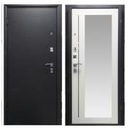 Дверь РЕФЛЕКТ (2066/980/L) Беленый дуб/Черный муар