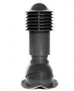 Труба вентиляционная Viotto D-110 мм, универсальная (Серый графит) с утеплителем