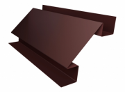 S - Планка угла внутреннего сложного д/мет сайдинга 65*3000 (8017) Коричневый шоколад