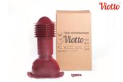 Труба вентиляционная Viotto D-110 мм, для металлочерепицы (Красная) с утеплителем