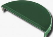 Заглушка конька круглого простая Viking (6007 Бутылочно-зеленый) 0,45