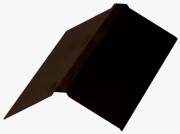Планка конька плоского 190х190х2000 VikingMP (8019 Серо-коричневый) 0,50