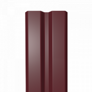 Штакетник Ш-2 прямой 8,7см ОС (RAL 3005 Красное вино) 0,50 под заказ