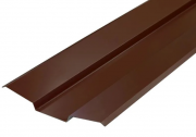 Планка ендовы верхняя 76х76х2000 (Prisma 8017 Коричневый шоколад) 0,50