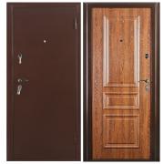 Дверь ПРИМА (2066/880/R) Антик медь/Дуб коньяк