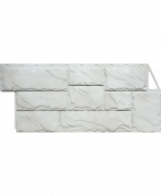 Фасадная панель Fine Ber Камень крупный мелованный белый 1080*452 мм