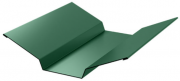 S - Планка ендовы верхняя 76х76х3000 (6002) Зеленая листва