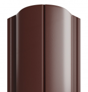 Штакетник металлический МП ELLIPSE-O 19х126 (RAL 8017 Коричневый шоколад) 0,45 под заказ