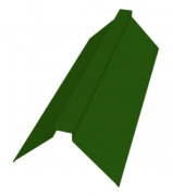 S - Планка конька плоского 150х150х2000 (6002) Зеленый лист