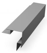Планка угла наружн сложн д/мет сайдинга 75х75х3000 (7024) серый графит Викинг 