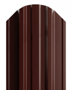 Штакетник металлический МП TRAPEZE-О 16,5х118 (RAL 8017 Коричневый шоколад Двусторон) 0,45 под заказ