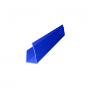 Профиль торцовый для  поликарбоната 10 мм Синий 2,1 м