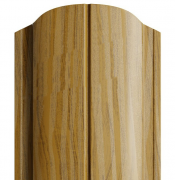 Штакетник металлический МП ELLIPSE-O 19х126 (ECOSTEEL Золотой Дуб) 0,50 под заказ