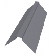 S - Планка конька плоского 150х150х2000 (7004) Серый