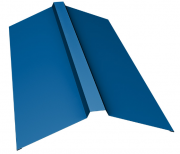 S - Планка конька плоского 100х100х2000 (5005) Синий насыщенный