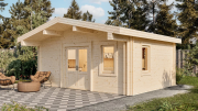 Дачный дом 21 двойной брус (Комфорт) - брус 44 мм