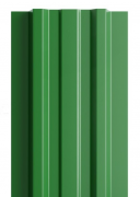 Штакетник металлический МП LАNE-Т 16,5х99 (RAL 6002 Зеленый лист) 0,45 под заказ