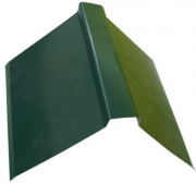 S - Планка конька плоского 150х150х3000 (6005) Зеленый мох