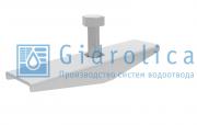 Крепеж стальной Gidrolica для лотка водоотводного пластикового DN100 (c болтом 8х50) 119х28х14(0,1кг