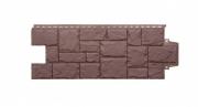 Панель фасадная GL Крупный камень Classic (Шоколадный) 1102х417 мм
