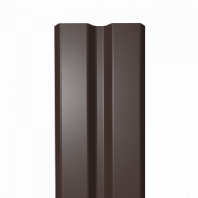 Штакетник Ш-2 прямой 8,7см ОС (RAL 8017 Коричневый шоколад) 0,50 под заказ